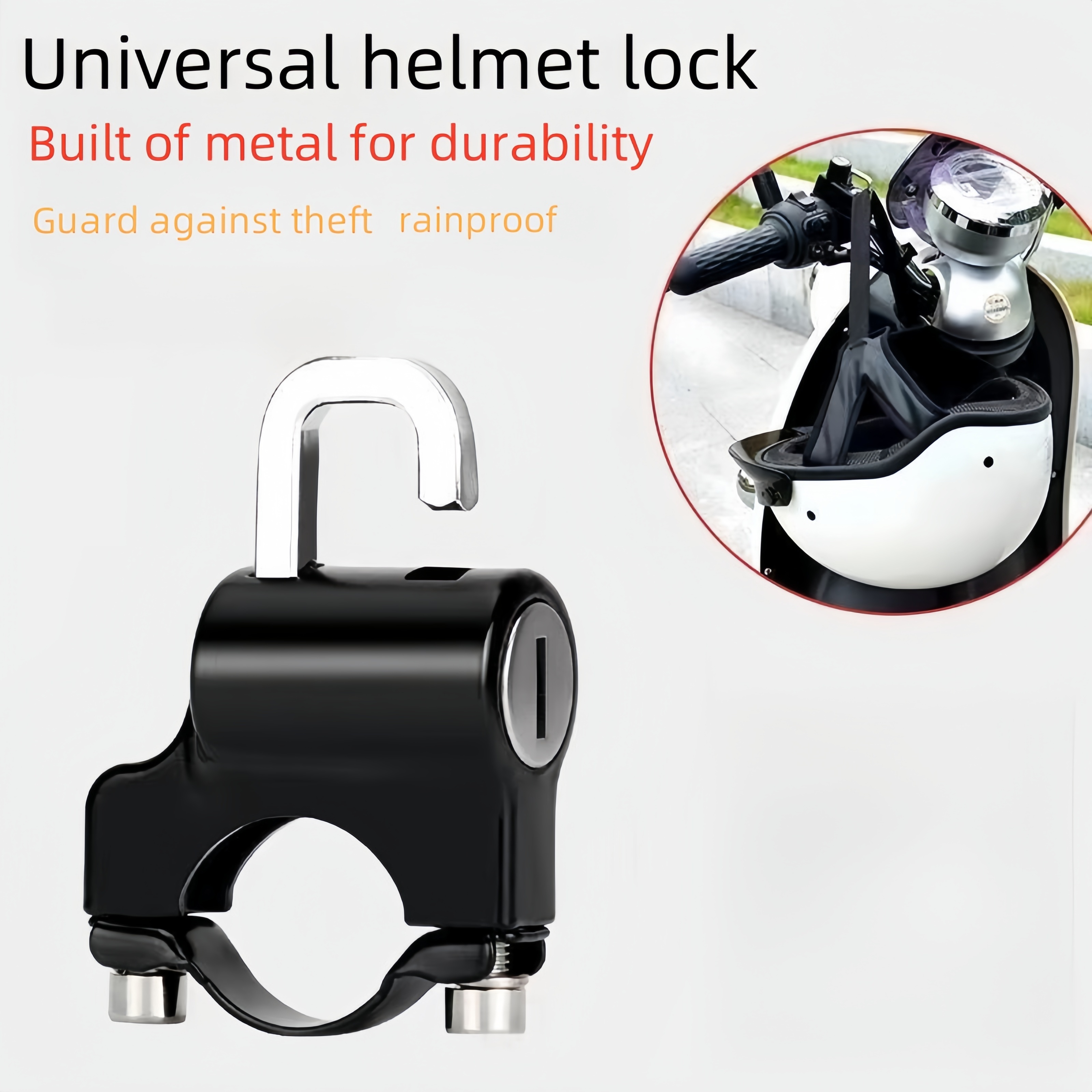 Universal Furniture Hardware - Motorcycle Helmet Lock Aluminum Alloy Theft