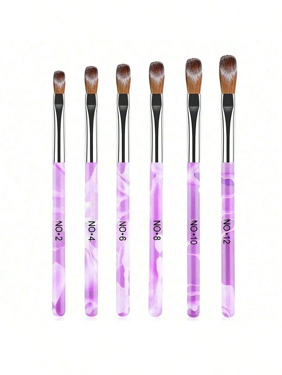 Furniture Hardware Nails - 6pcs Acrylic Nail Brush Set, Nail