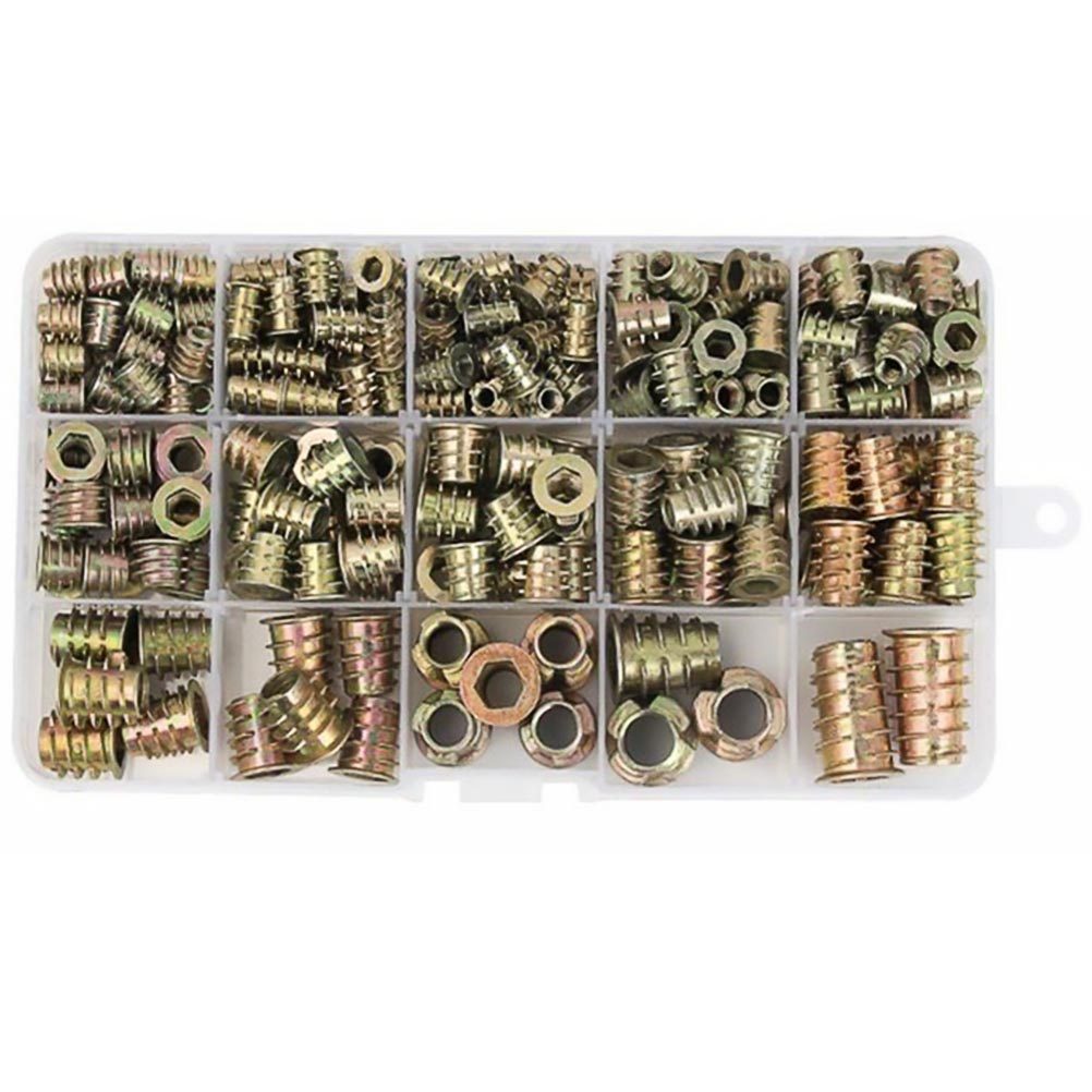 Furniture Hardware Fixing Screws - 50Pcs Threaded Insert Nuts Hex Socket