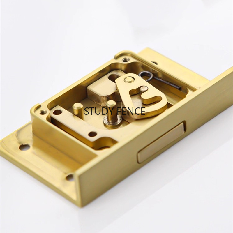 Furniture And Hardware - 1PC Antique Metal Drawer Lock Wine
