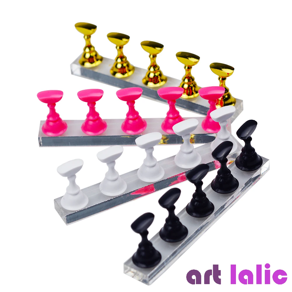 Furniture Hardware Nails - 5Pcs Nail Art Practice Display Stand