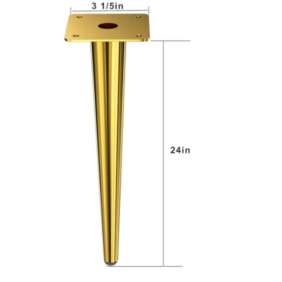 2 Furniture Table Legs Golden, - Furniture Hardware Feet reseña y precio