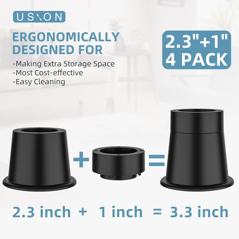 4Pcs Heavy Duty Furniture Rise - Furniture Hardware Feet reseña y precio