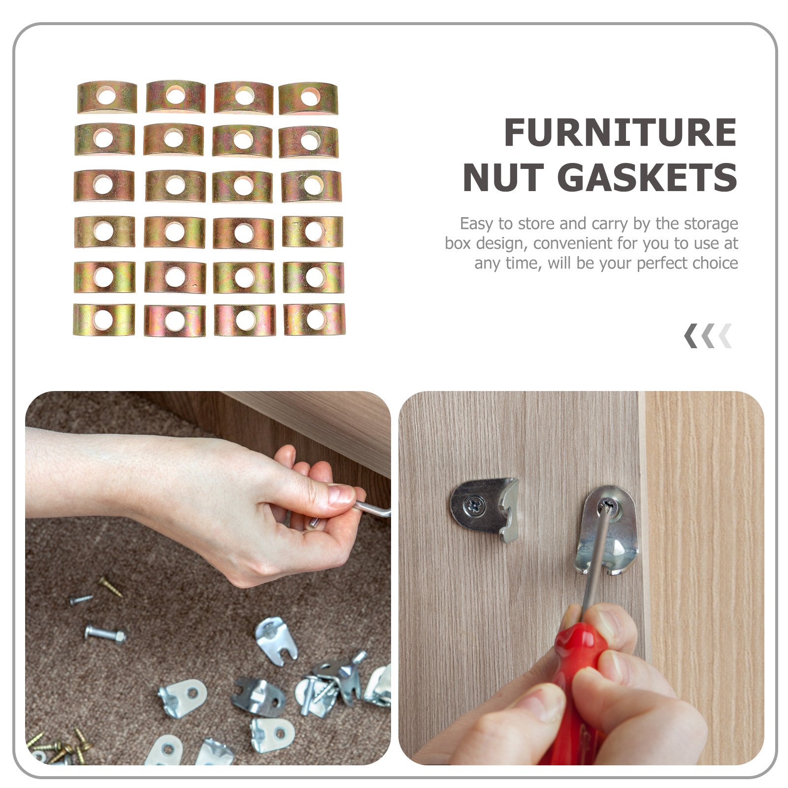 25Pcs Half Moon Washer Metal F - Furniture And Hardware Store reseña y precio
