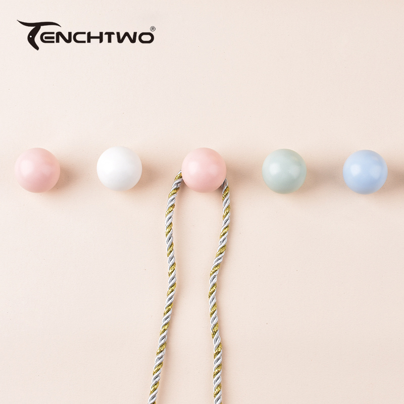 Round Ceramic Hook Clothes Han - Furniture Hardware Pulls reseña y precio
