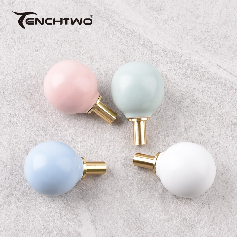 Round Ceramic Hook Clothes Han - Furniture Hardware Pulls reseña y precio