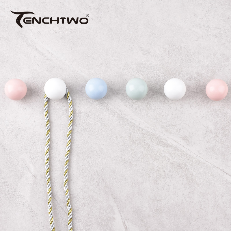 Round Ceramic Hook Clothes Han - Furniture Hardware Pulls reseña y precio
