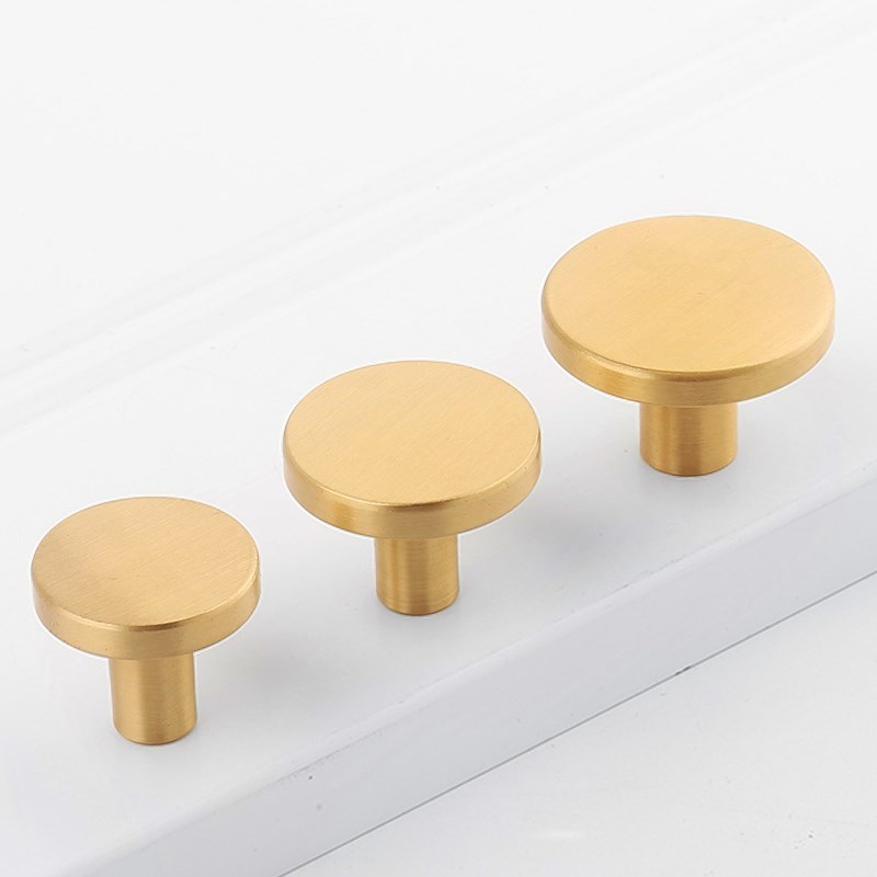 Round Brass Kitchen Cabinet Dr - Furniture Hardware Pulls reseña y precio