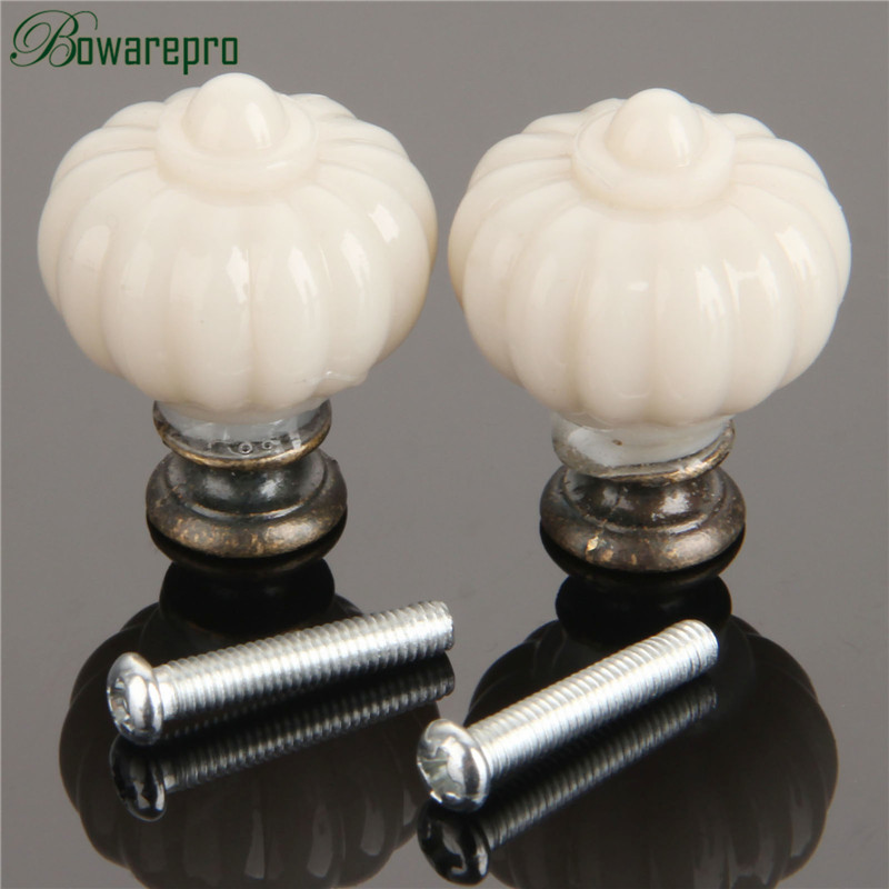 1Pc Acrylic Ivory White Pumpki - Furniture Hardware Pulls reseña y precio