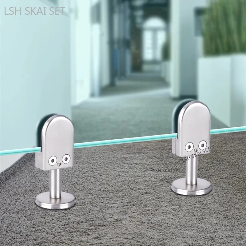 1pc Stainless Steel Glass Clam - Furniture And Hardware reseña y precio