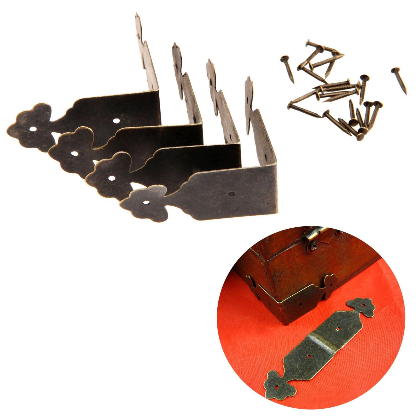 4pcs Decorative Corner Protect - Furniture Hardware Nails reseña y precio