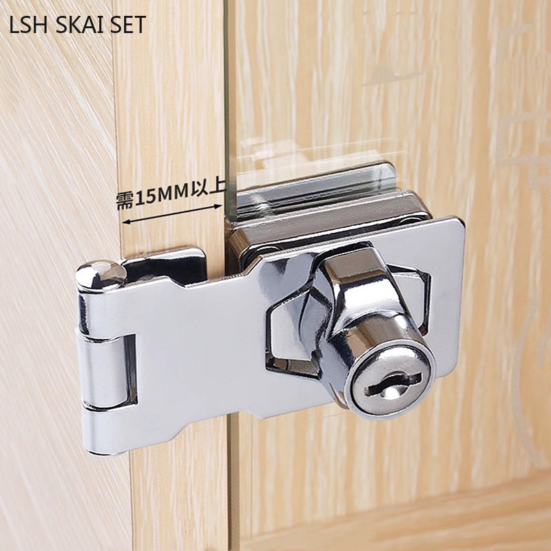 No-punch Glass Door Lock Store - Furniture And Hardware Store reseña y precio