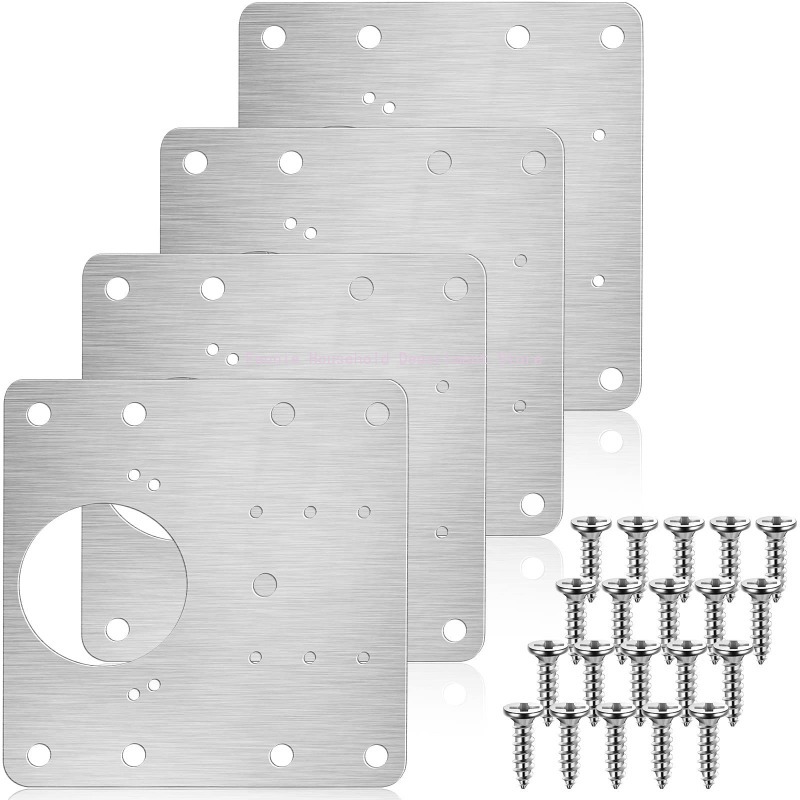 2/10Sets Hinge Repair Plate Ki - Furniture Hardware Fixing Screws reseña y precio