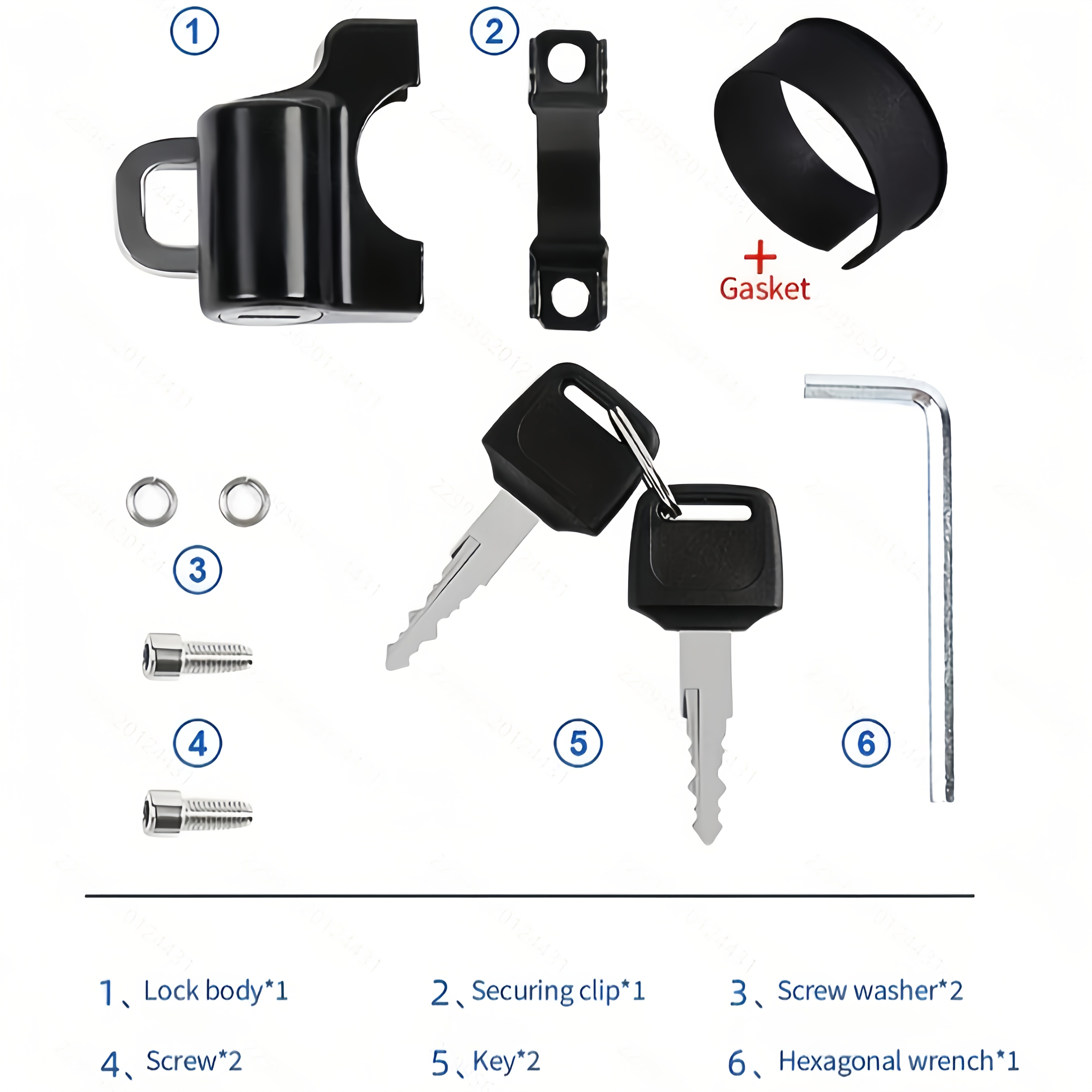 Motorcycle Helmet Lock Aluminu - Universal Furniture Hardware reseña y precio