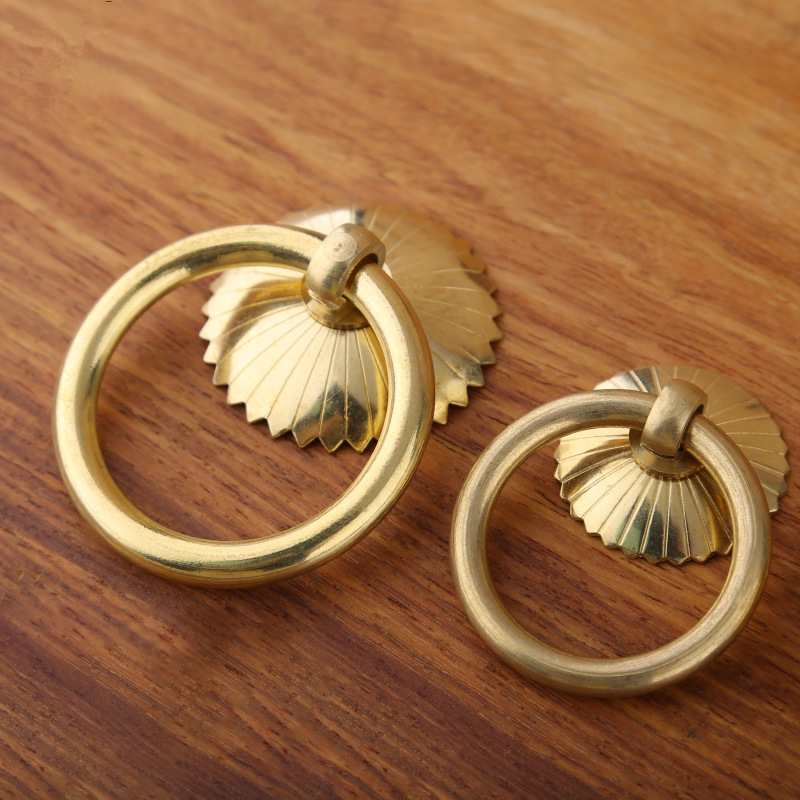 Vintage Brass Cabinet Ring Kno - Furniture Hardware Pulls reseña y precio