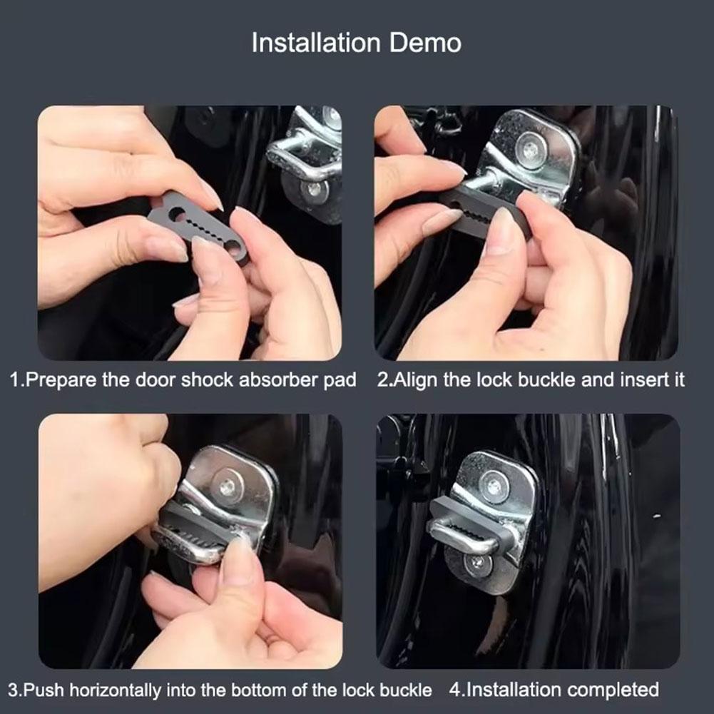 4pcs Car Door Lock Shock Absor - Universal Furniture Hardware reseña y precio