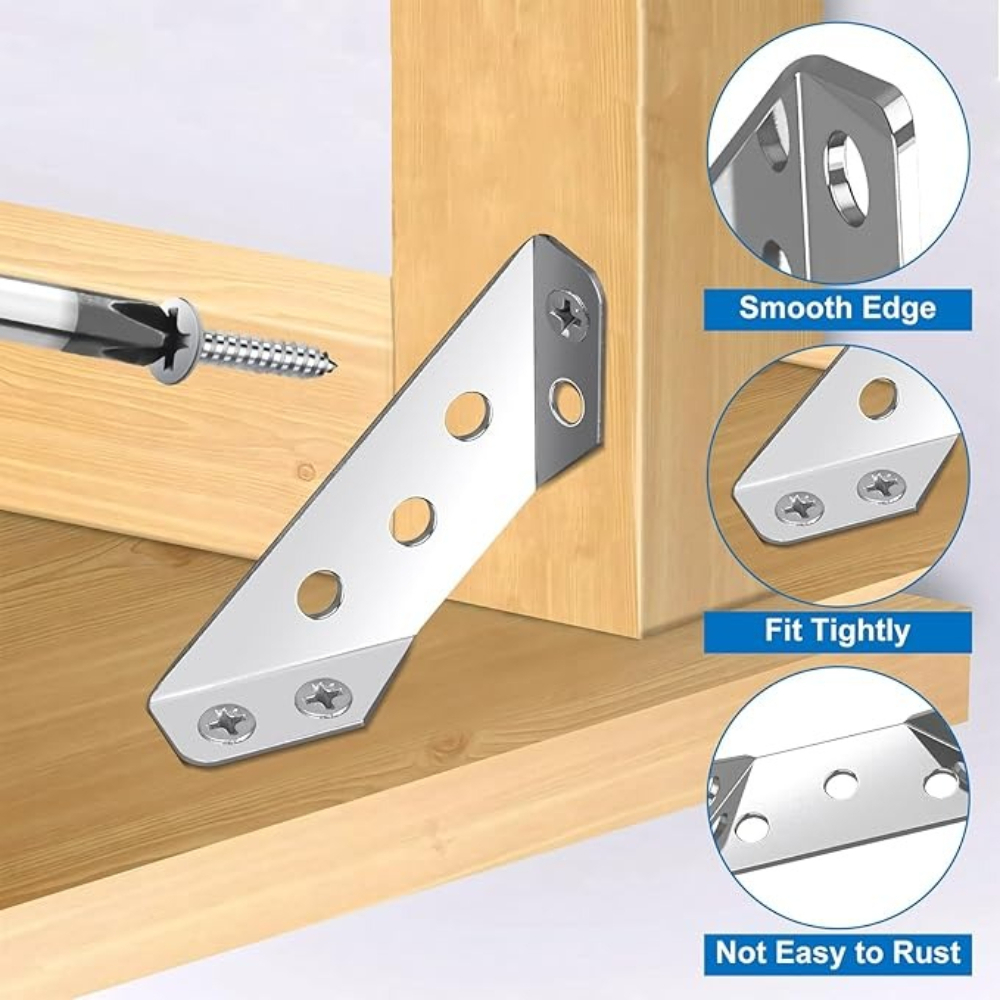 1-120Set Furniture Corner Conn - Furniture Hardware Fixing Screws reseña y precio