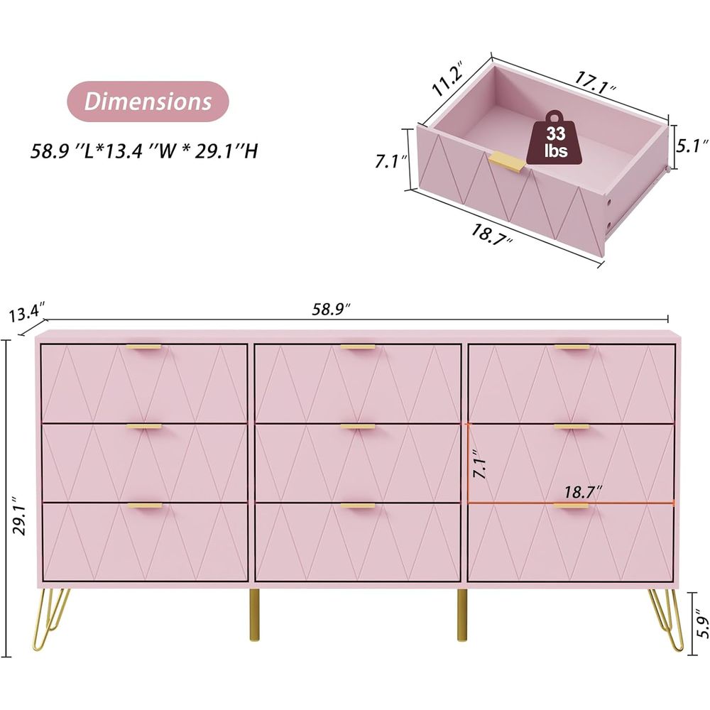 Bedroom Set with Gold Hardware - Furniture And Hardware reseña y precio