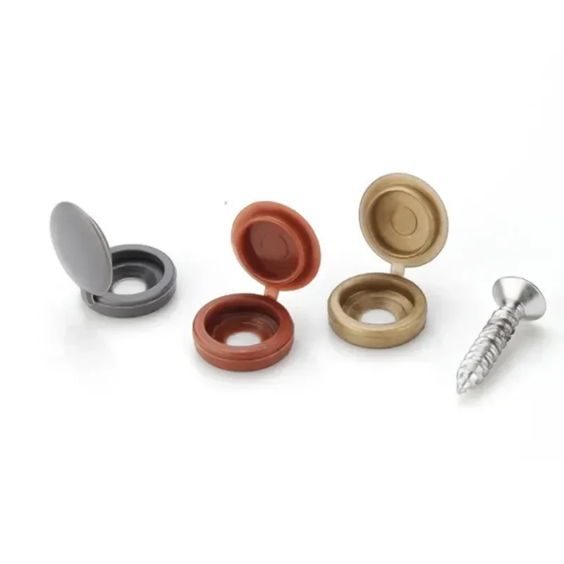 Hinged Plastic Screw Cap Cover - Furniture Hardware Fixing Screws reseña y precio