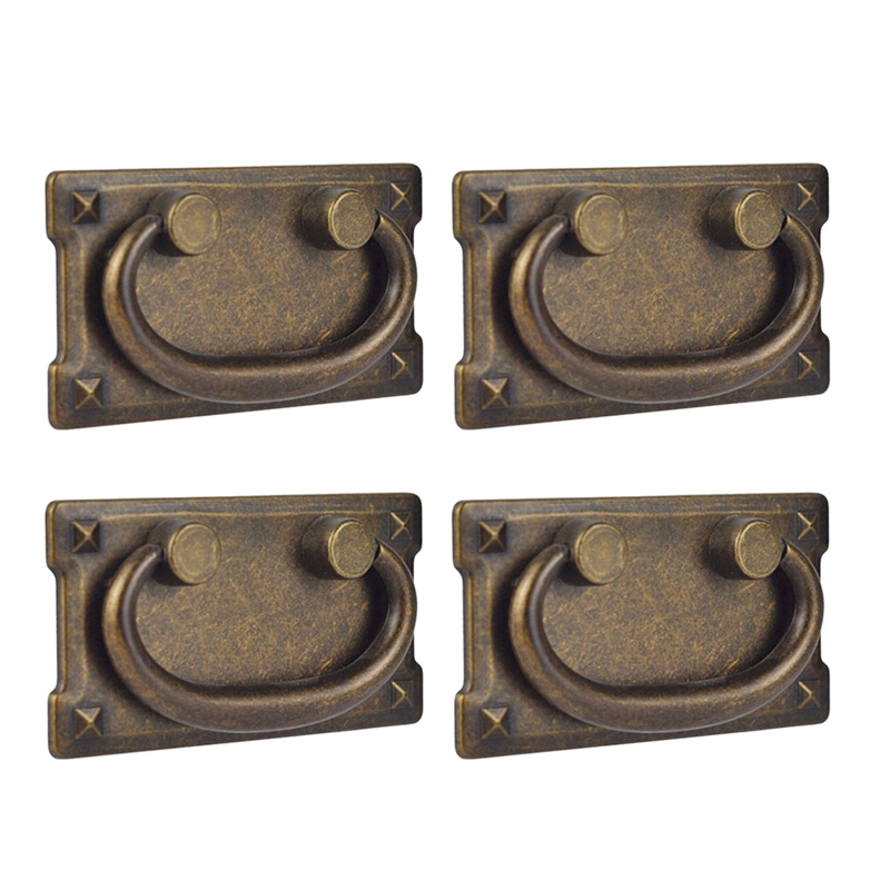 4Pcs Vintage Antique Bronze Dr - Furniture Hardware Pulls reseña y precio