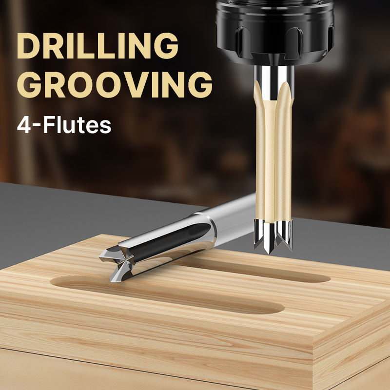 H‌UHAO 4 Flute Woodworking Rou - Furniture Joining Hardware reseña y precio