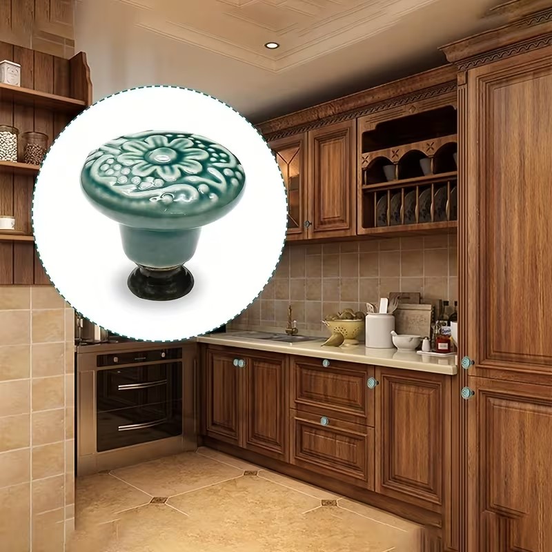 12pcs Ceramic Cabinet Knobs, F - Furniture Hardware Pulls reseña y precio