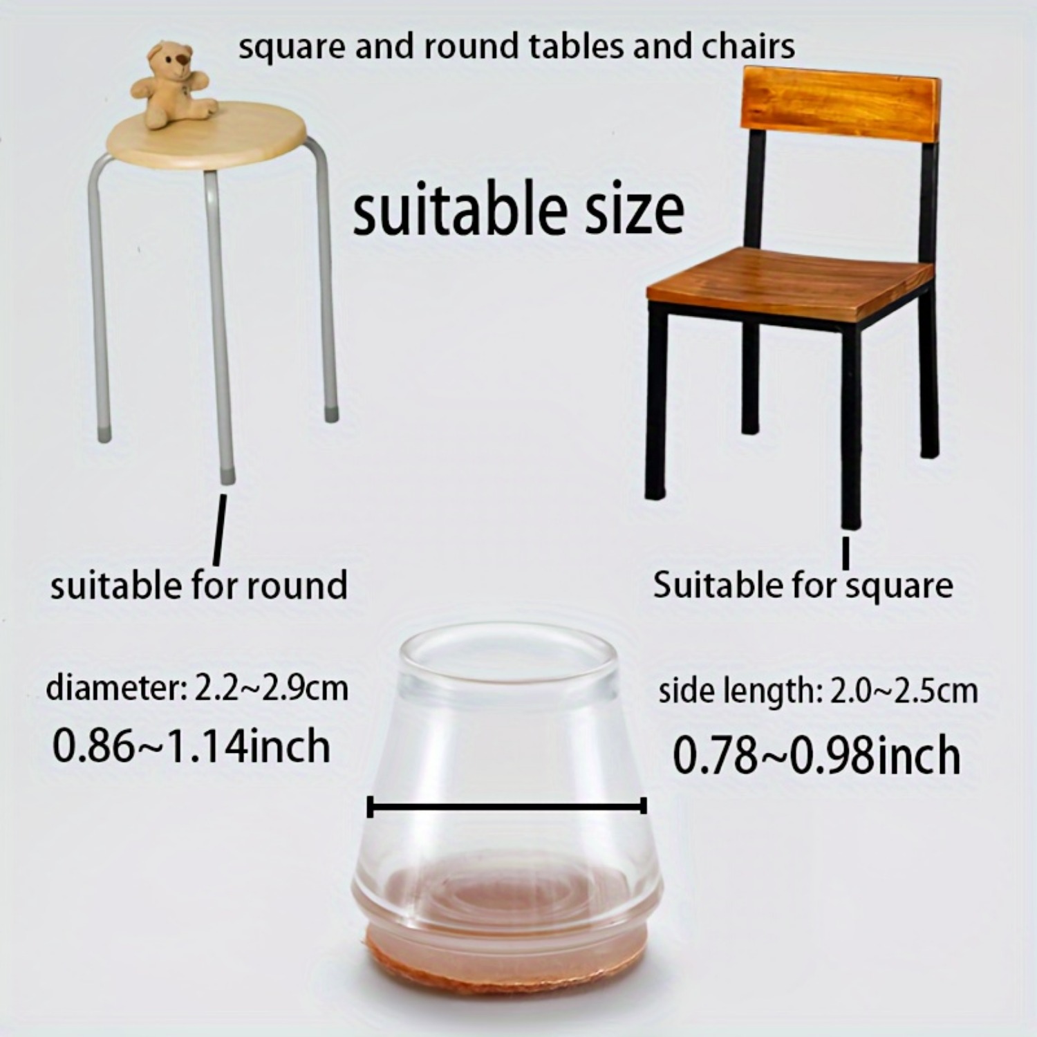 24pcs Silicone Chair Leg Prote - Furniture Hardware Feet reseña y precio