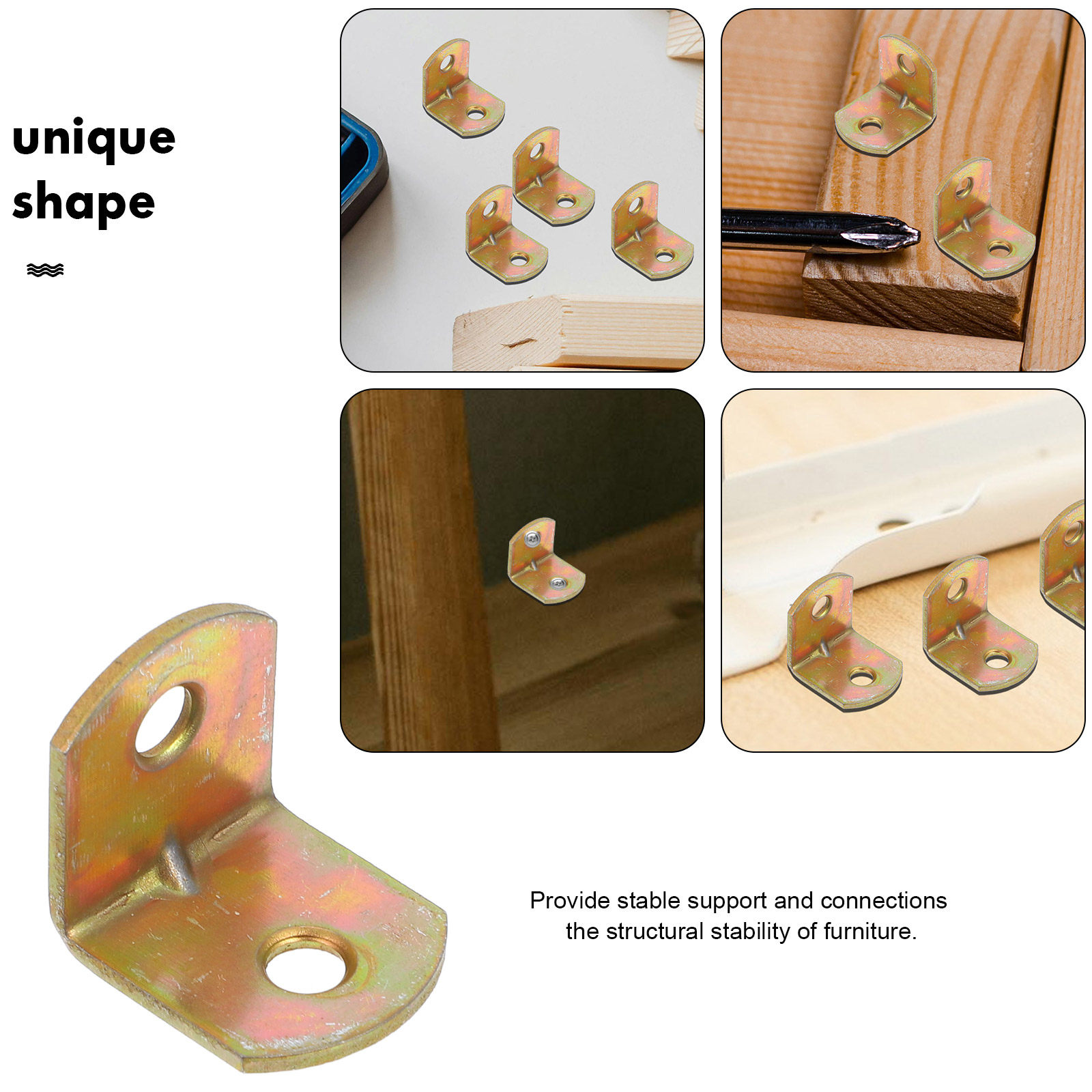 50Pcs Iron Right Angle Corner  - Furniture Joining Hardware reseña y precio