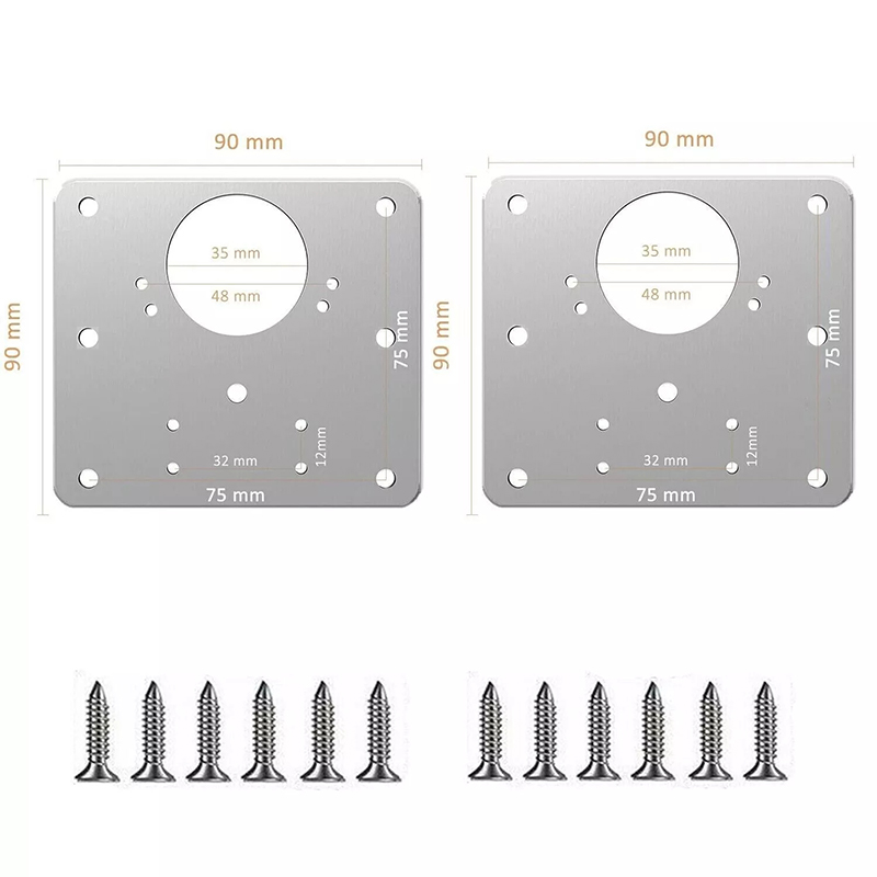 2/10Pcs Sets Hinge Repair Plat - Furniture Hardware Fixing Screws reseña y precio