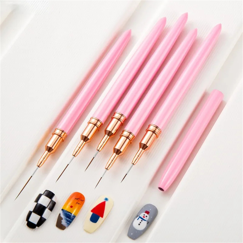 5pc/1set Nail Art Liner Brushe - Furniture Hardware Nails reseña y precio