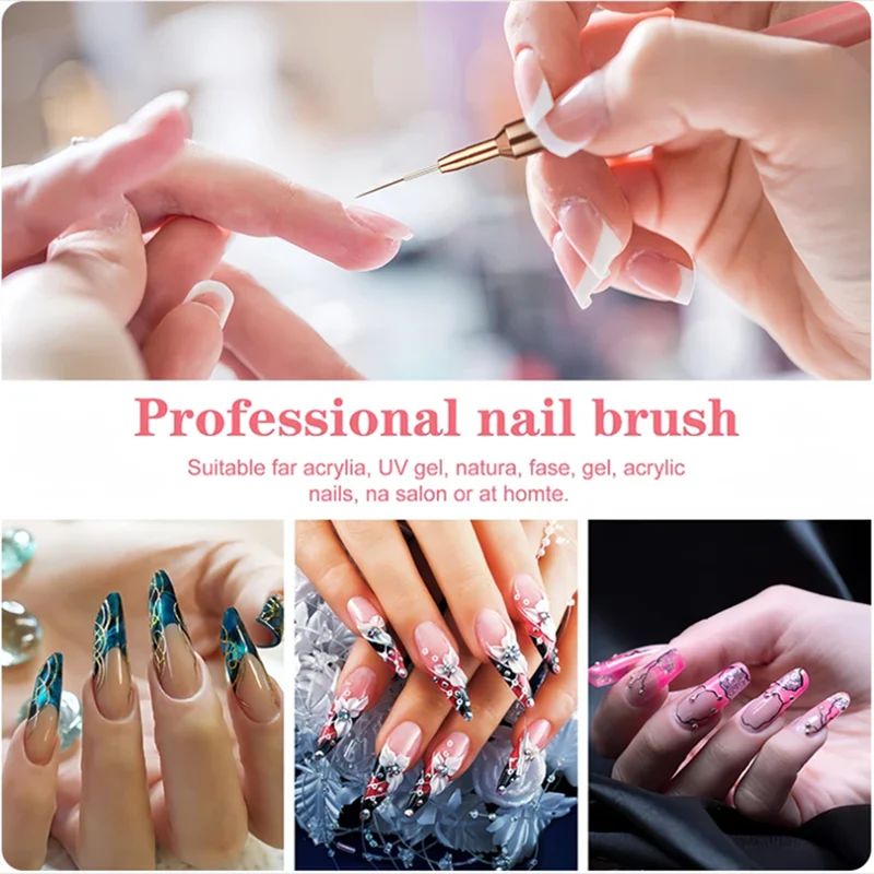 5pc/1set Nail Art Liner Brushe - Furniture Hardware Nails reseña y precio