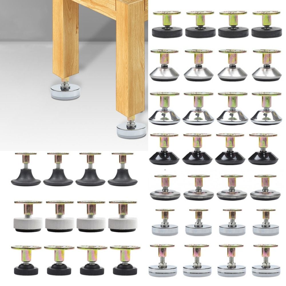 4pcs Adjustable Furniture Supp - Furniture Leveling Hardware reseña y precio