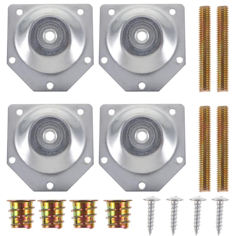4pcs Angled Legs Fixing Plate  - Furniture Hardware Fixing Screws reseña y precio