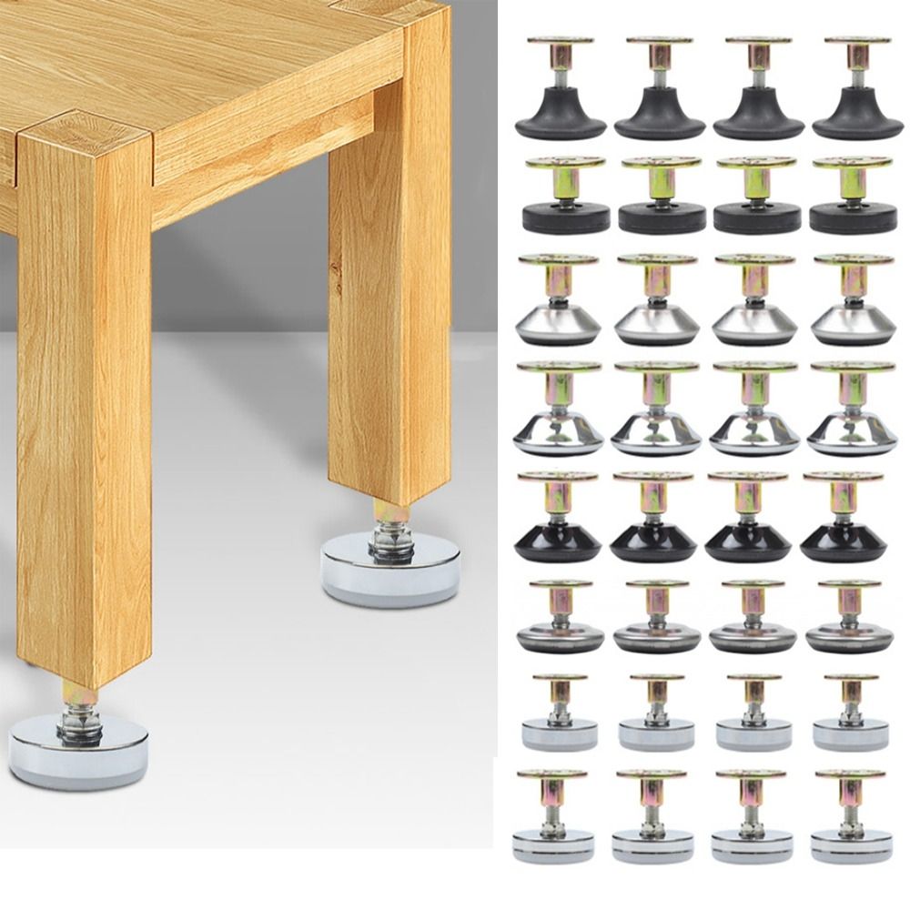 4pcs Adjustable Furniture Supp - Furniture Leveling Hardware reseña y precio