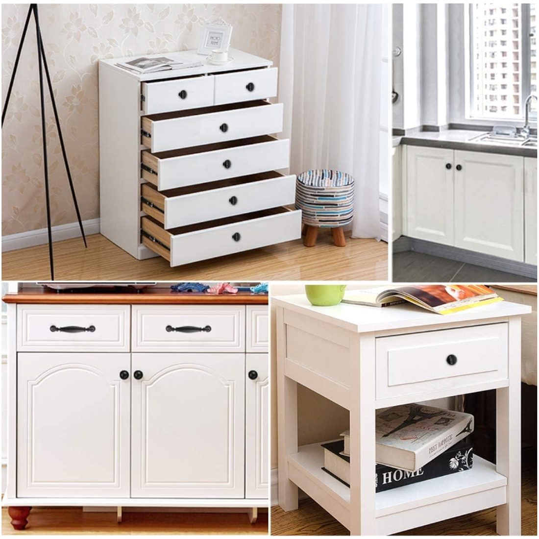 5PCS Aluminum  Kitchen Cupboar - Furniture Hardware Pulls reseña y precio