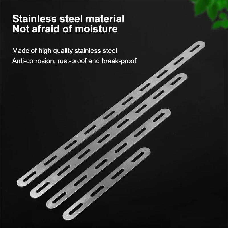 Flat Stainless Steel Mending J - Furniture Joining Hardware reseña y precio