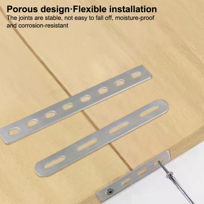 Flat Stainless Steel Mending J - Furniture Joining Hardware reseña y precio