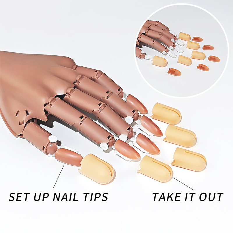Nail Fake Practice Hand Movabl - Furniture Hardware Nails reseña y precio