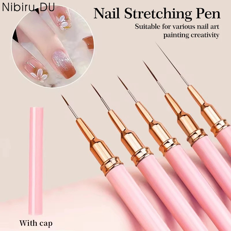 5PCS Nail Art Liner Brush Set  - Furniture Hardware Nails reseña y precio