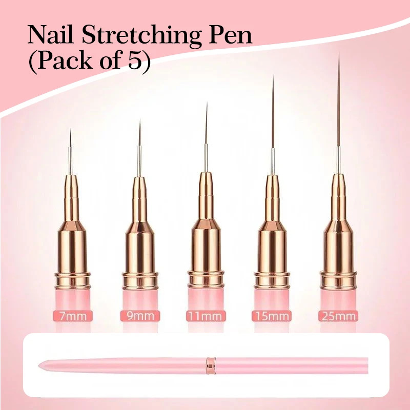 5PCS Nail Art Liner Brush Set  - Furniture Hardware Nails reseña y precio