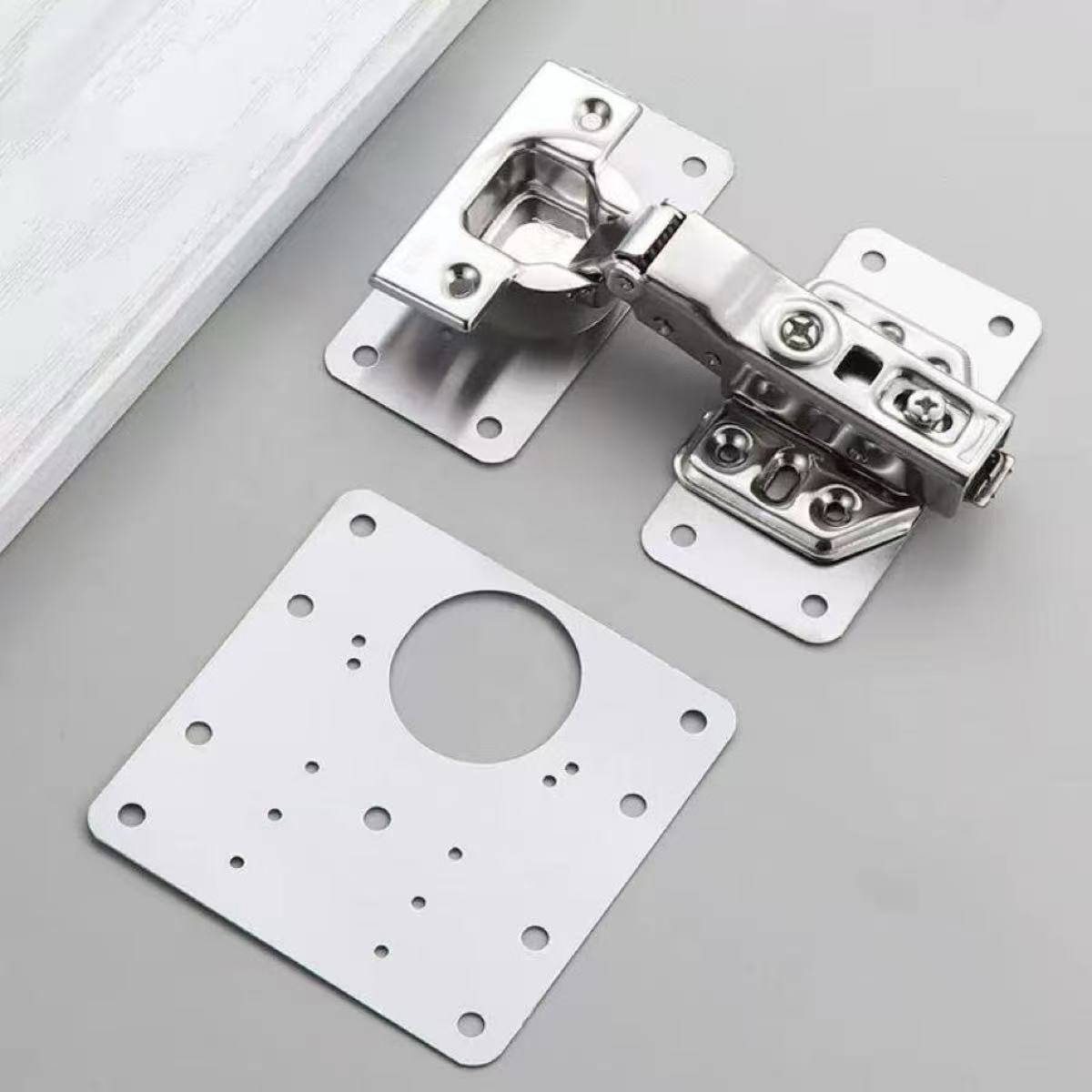 Hinge Repair Plate Kitchen Cab - Furniture Hardware Fixing Screws reseña y precio