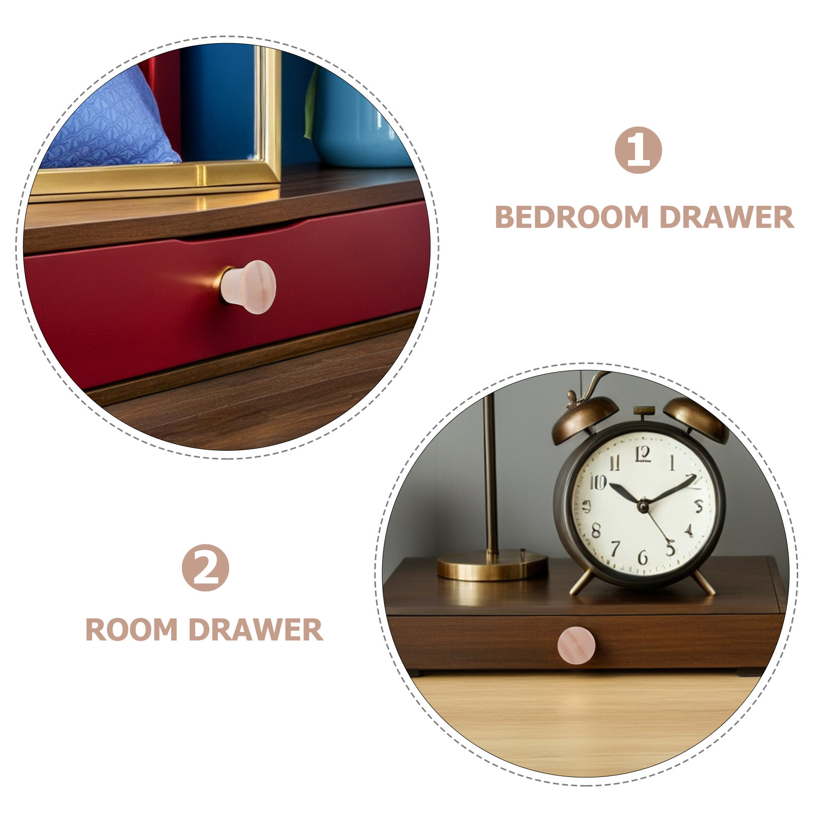 20Pcs Solid Wood Cabinet Knobs - Furniture Hardware Pulls reseña y precio
