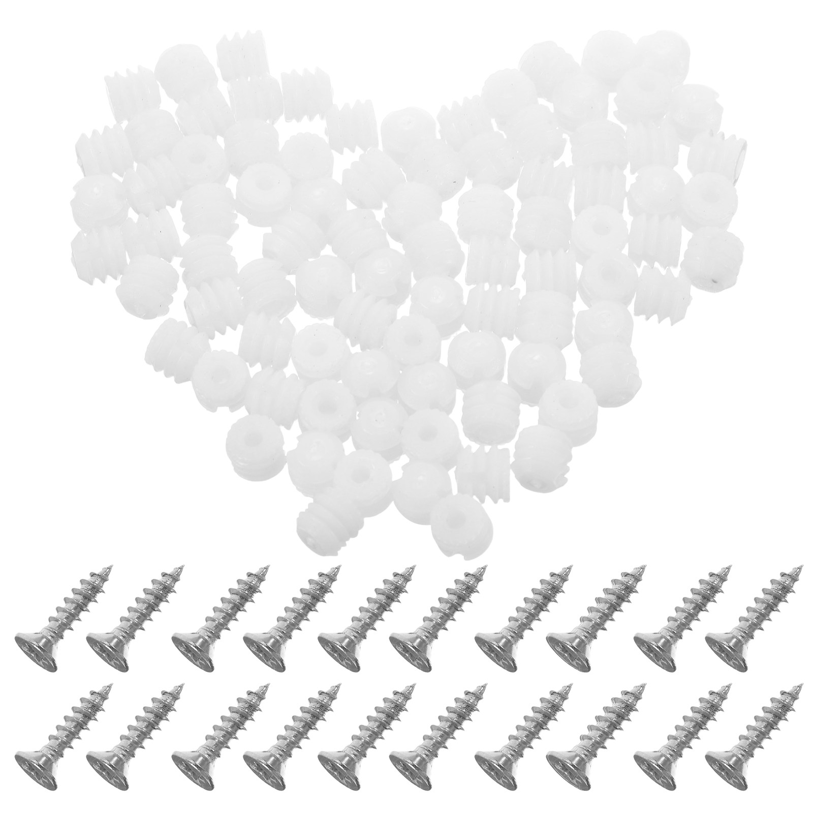 200Pcs Plastic Cabinet Hinge D - Furniture Hardware Fixing Screws reseña y precio