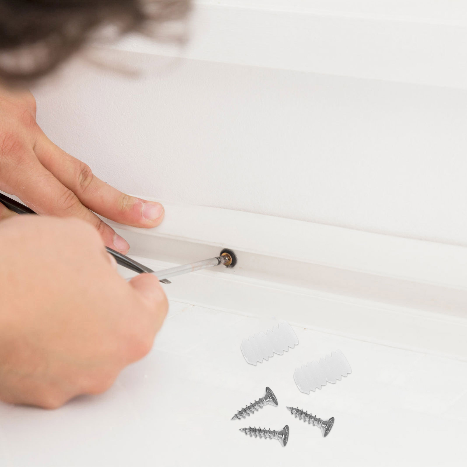 200Pcs Plastic Cabinet Hinge D - Furniture Hardware Fixing Screws reseña y precio