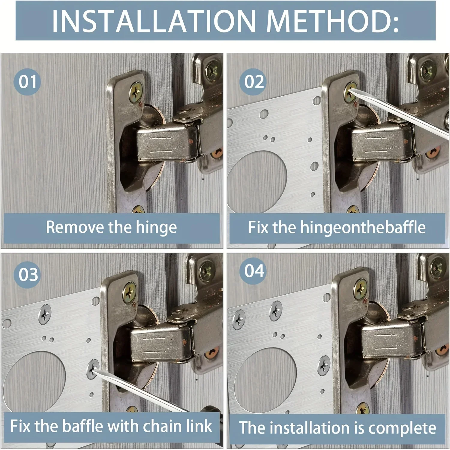 4-piece cabinet hinge repair p - Furniture Hardware Fixing Screws reseña y precio
