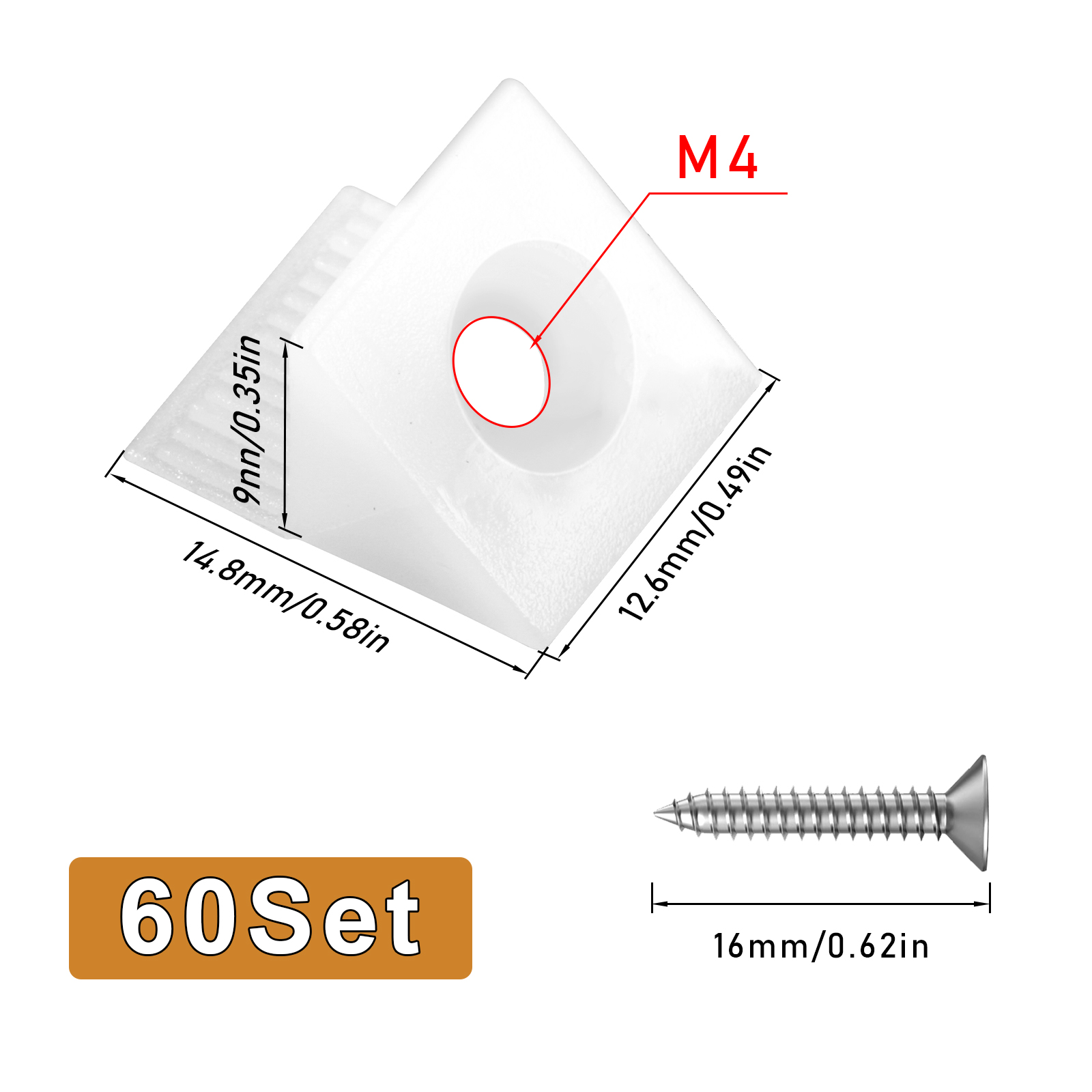60set Repair Fixing Drawer Che - Furniture Hardware Fixing Screws reseña y precio