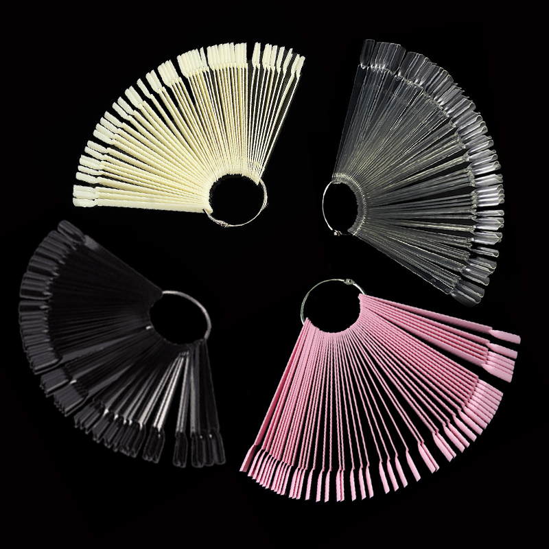 4Color 50pcs False Nail Tips F - Furniture Hardware Nails reseña y precio