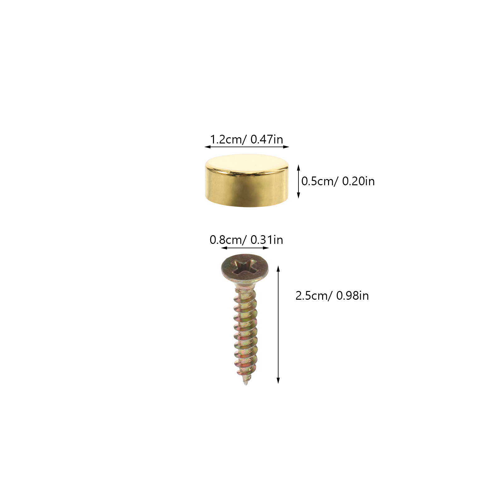 12Sets Decorative Screw Covers - Furniture Hardware Fixing Screws reseña y precio