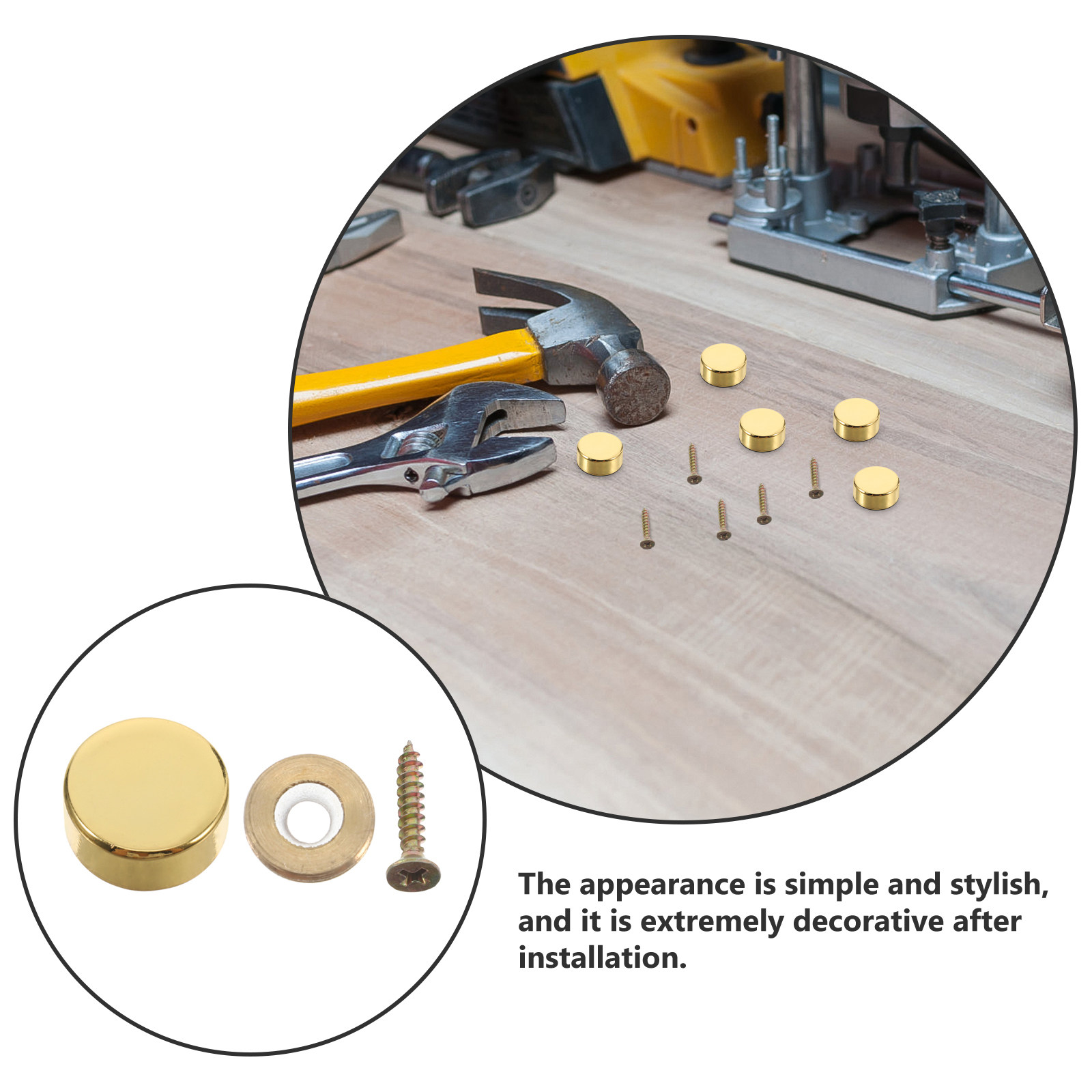 12Sets Decorative Screw Covers - Furniture Hardware Fixing Screws reseña y precio