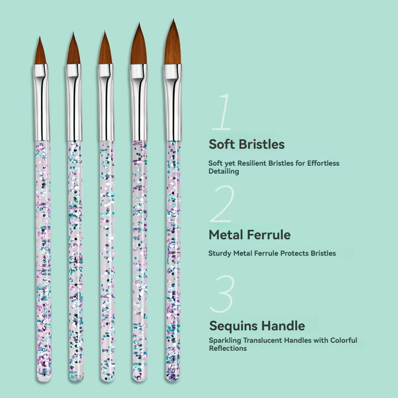 5PCS Nail Art Brushes Set UV G - Furniture Hardware Nails reseña y precio